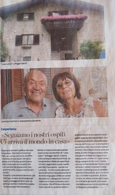 הוילה Poggiridenti Casa Colori מראה חיצוני תמונה